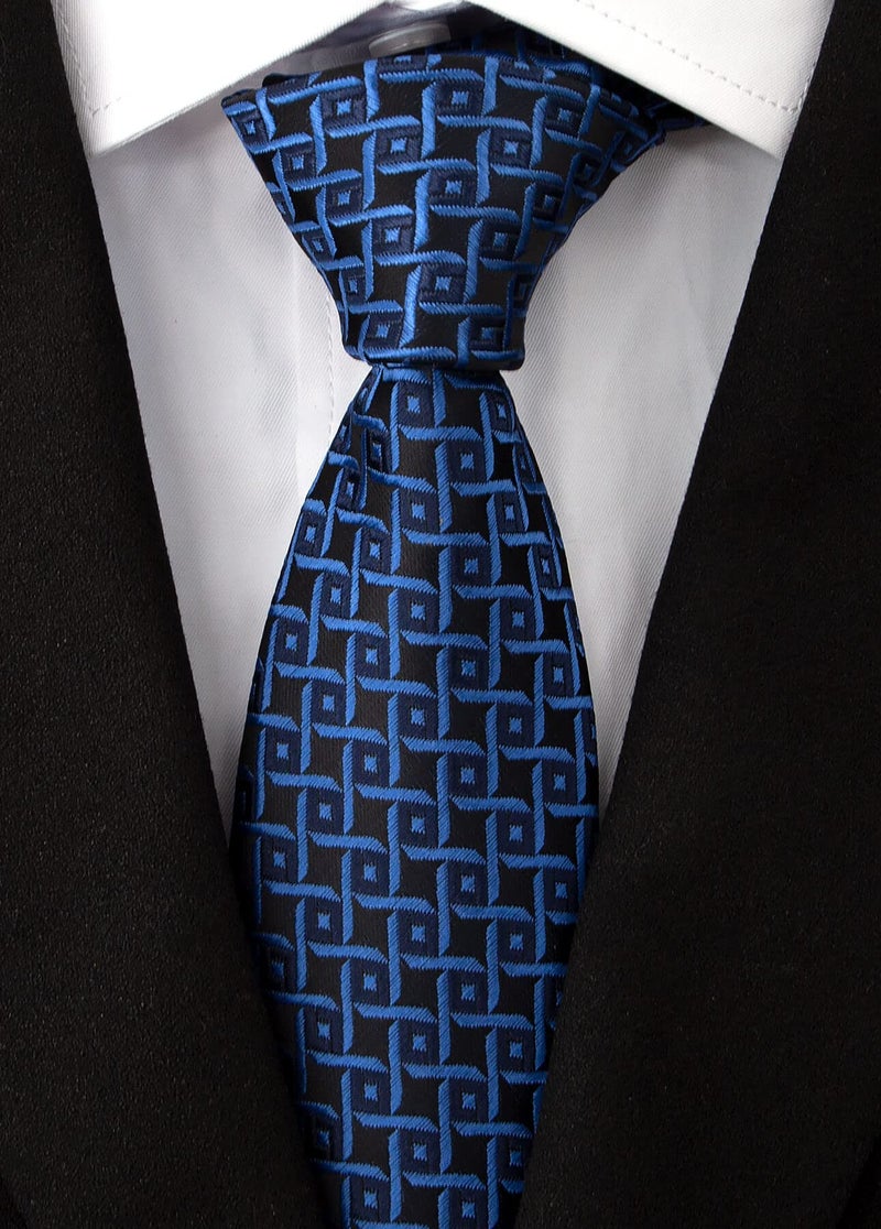 Adulove Men's Necktie Classic Silk Tie Woven Jacquard Neck Ties 6 PCS - Image 5